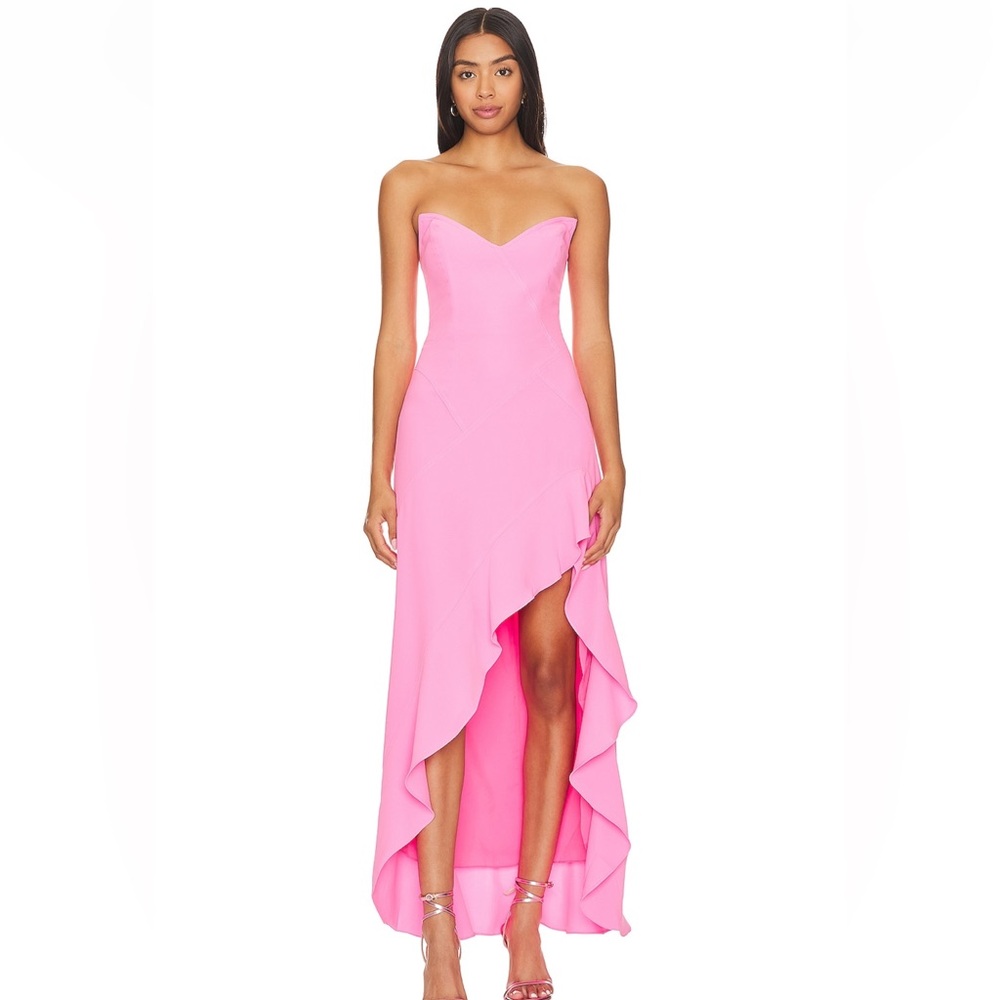 Revolve Amanda Uprichard pink dress